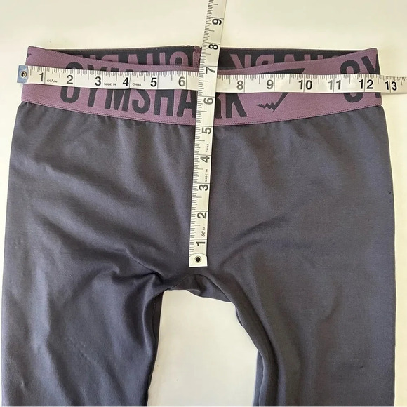 Gymshark Seamless Cropped Leggings XS Gray Activewear Stretch - Picture 5 of 6